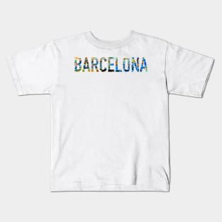 Barcelona Park Guell Kids T-Shirt